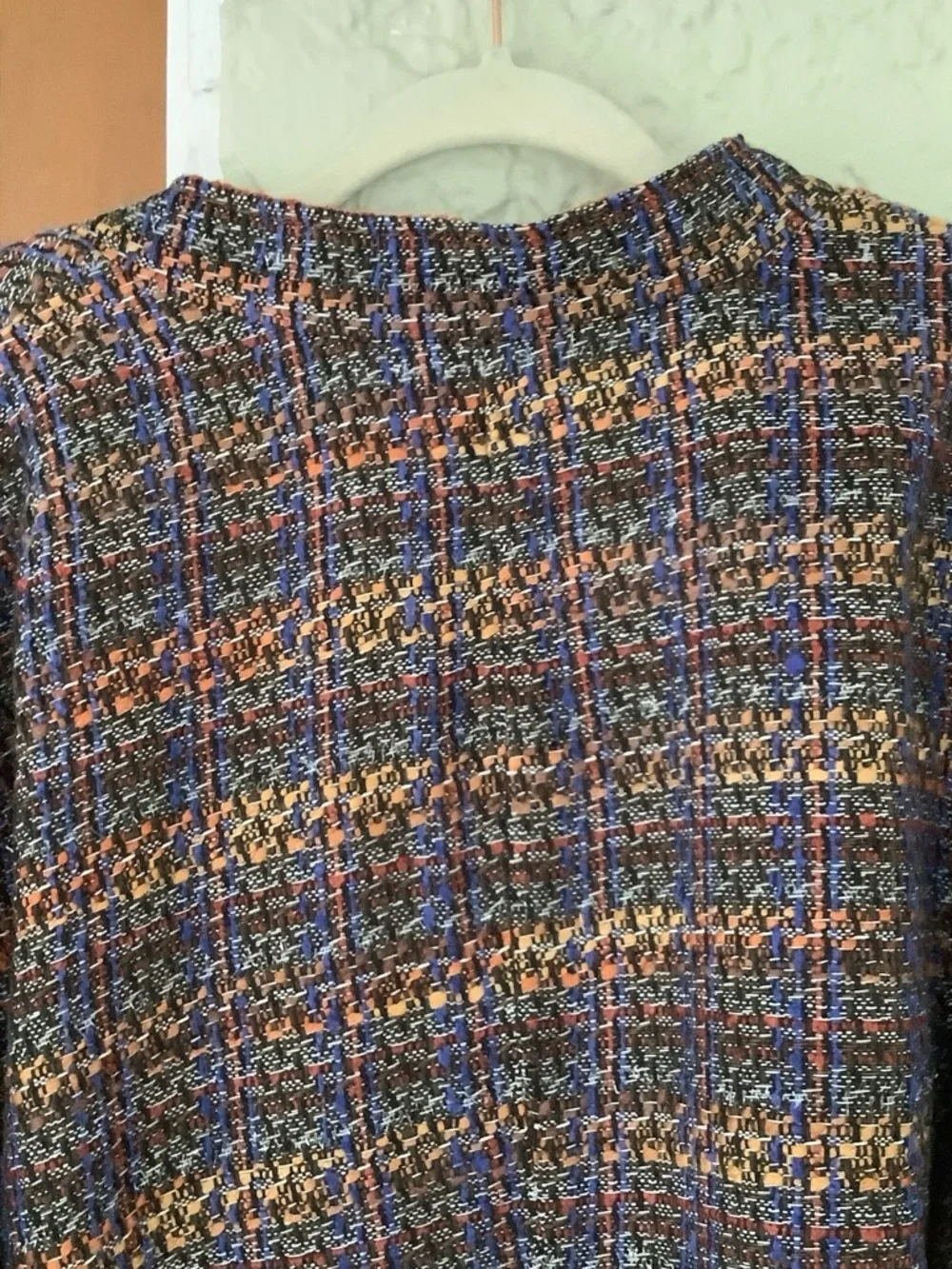 Jessica London Purple and Brown Tweed Bouclé Jacket - Picture 6 of 7